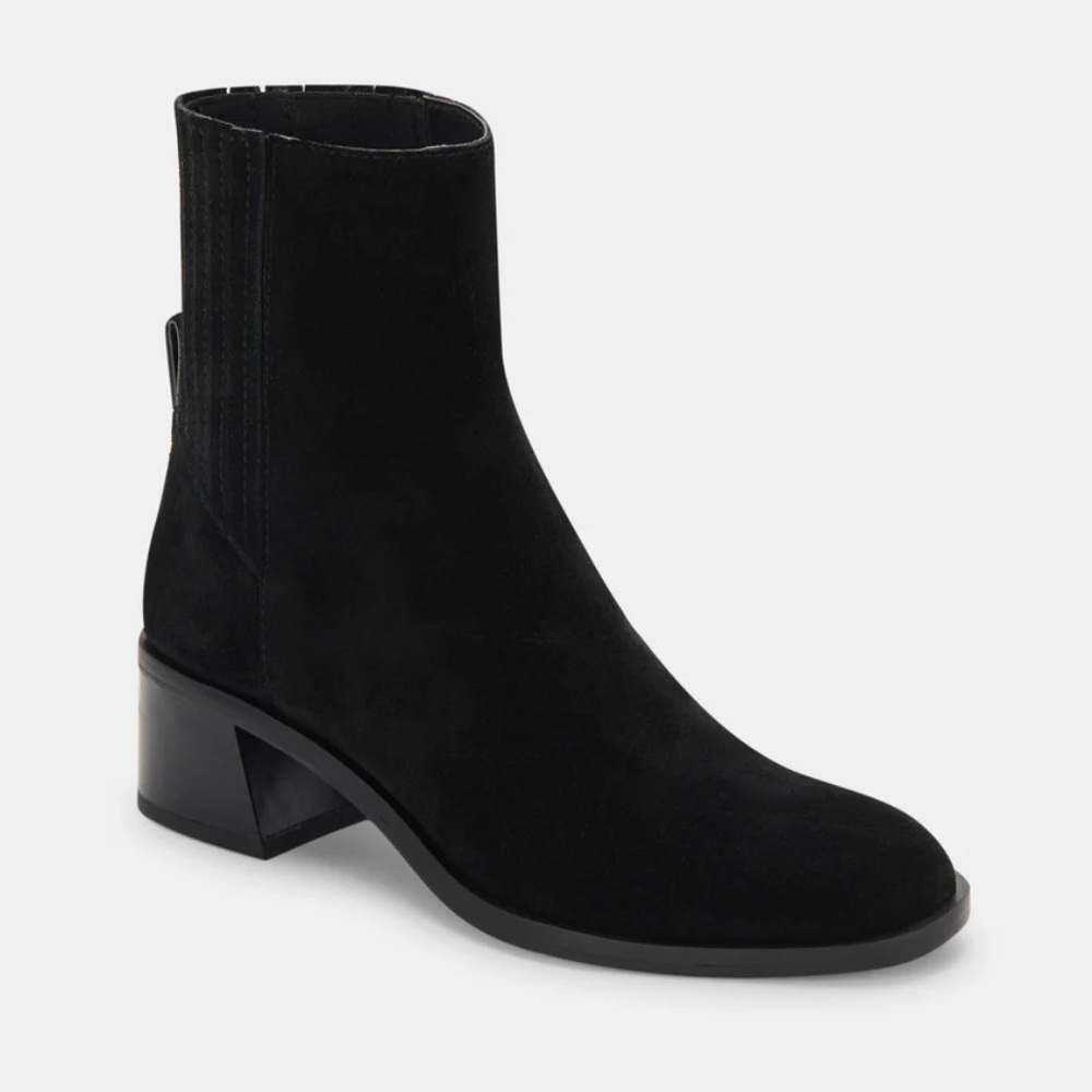 Dolce Vita Layton black suede ankle boots - NEW Sz 8